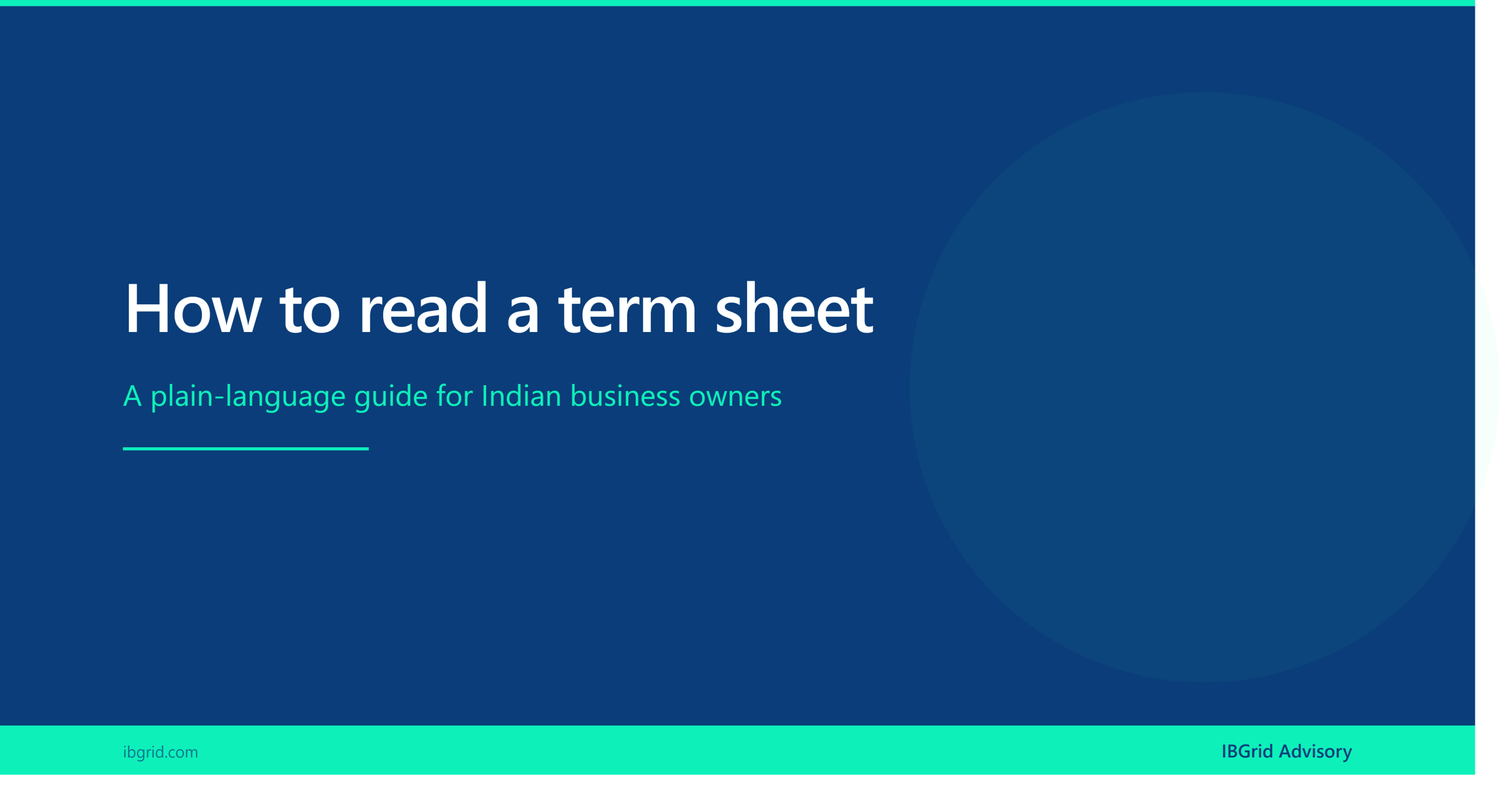 Term Sheet in India Key Clauses Every Business Owner Should Know