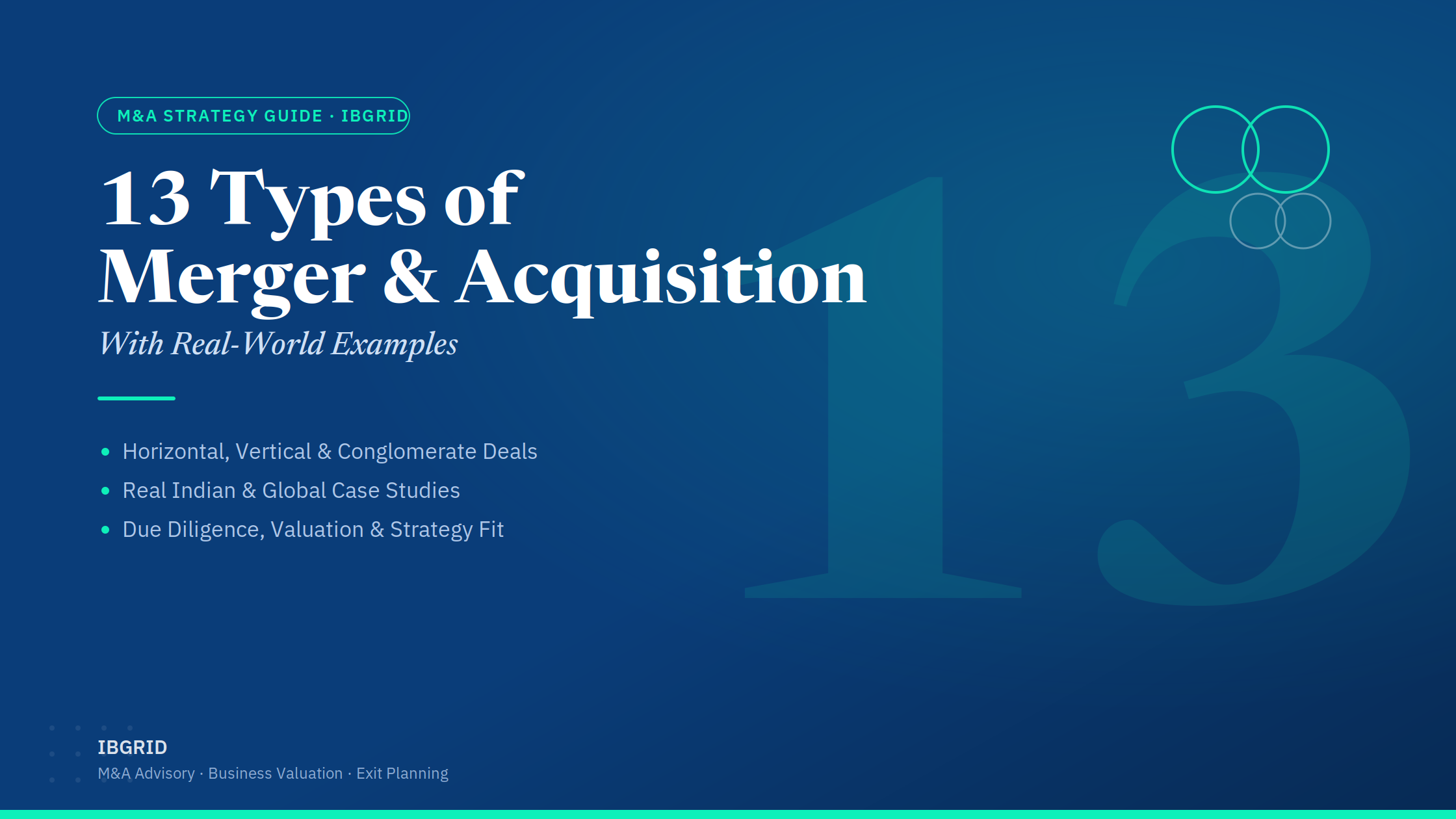 13 types of mergers and acquisitions with examples